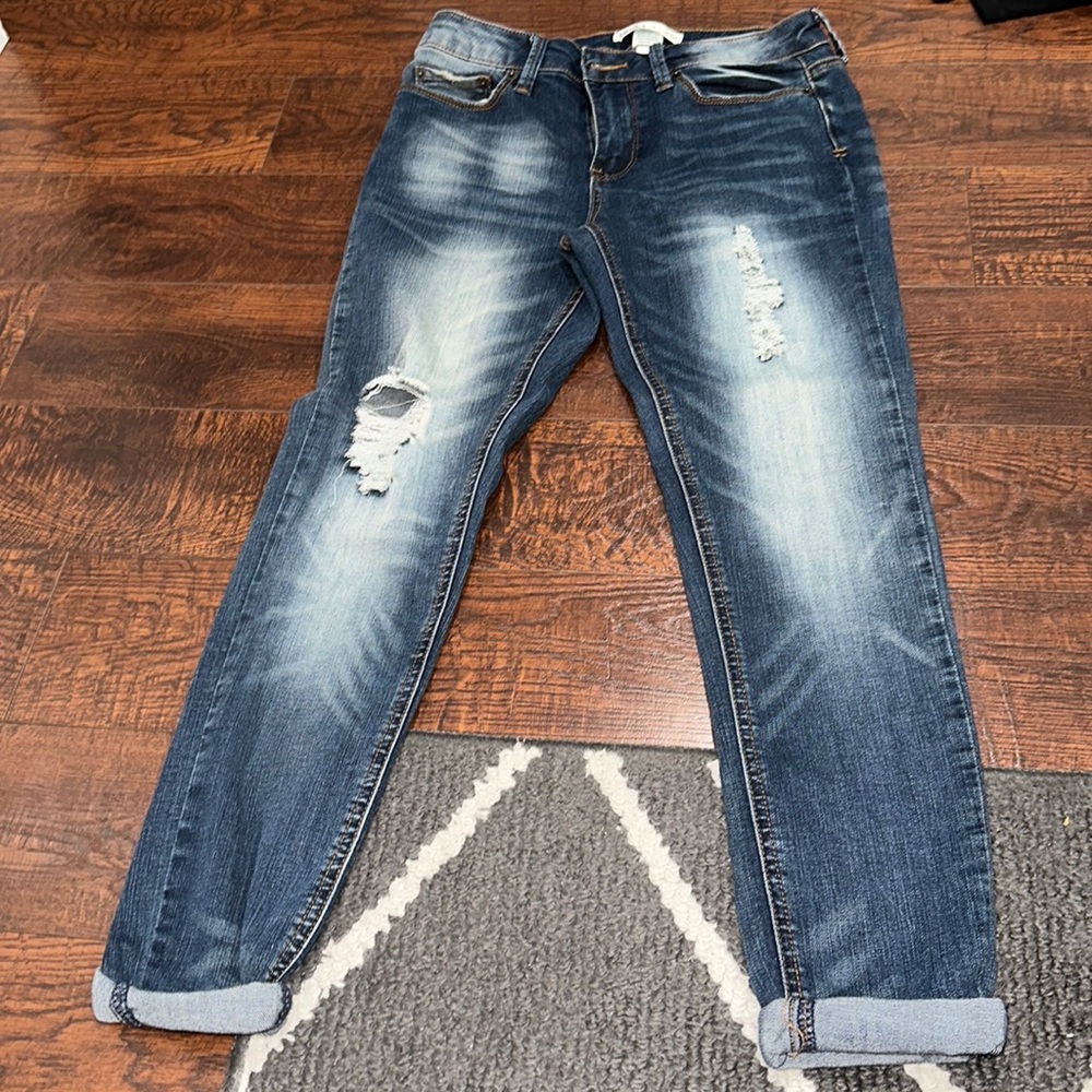 WOMENS SKINNY LOW RISE JEANS